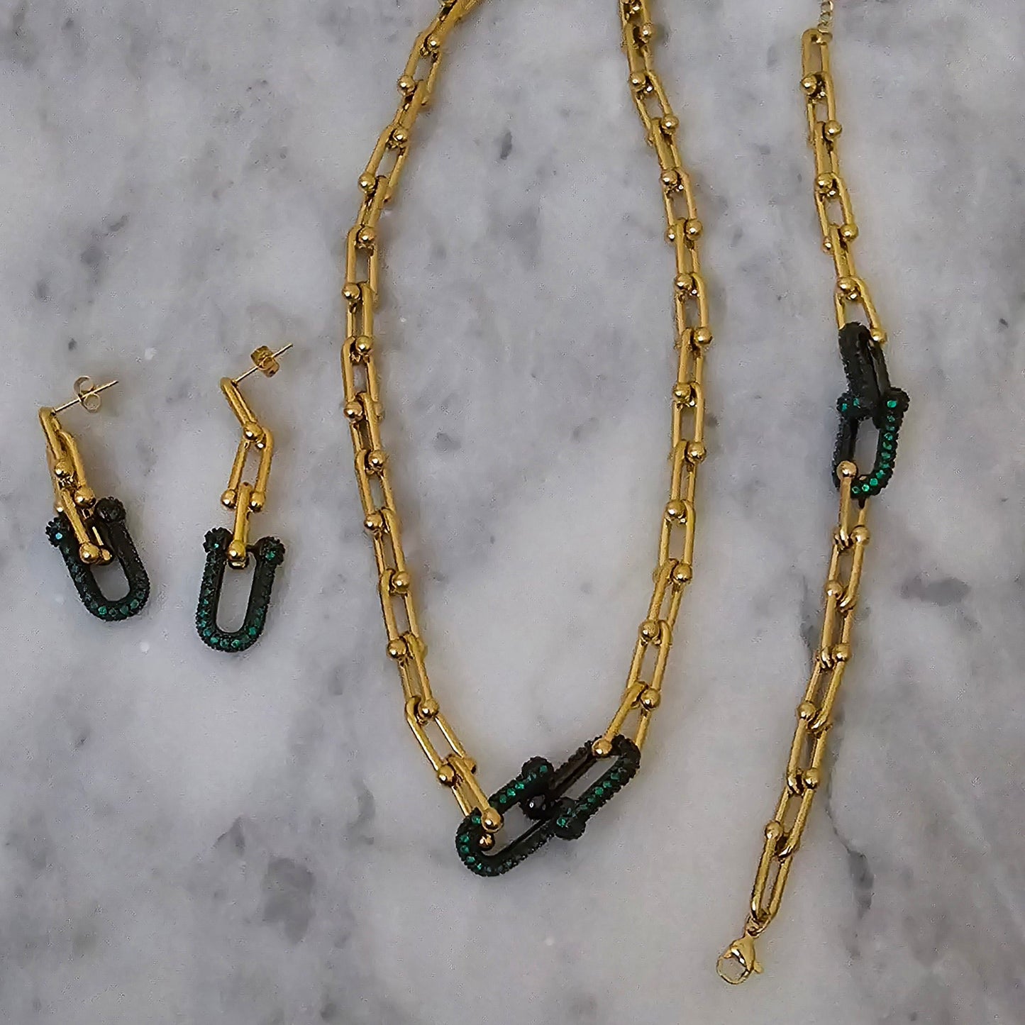 Parure BICOLORS vert