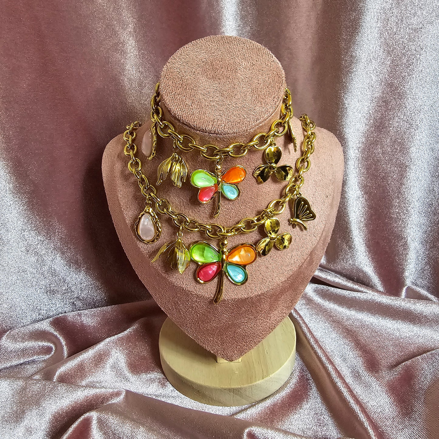 PARURE LIBELLULE MULTICOLORE