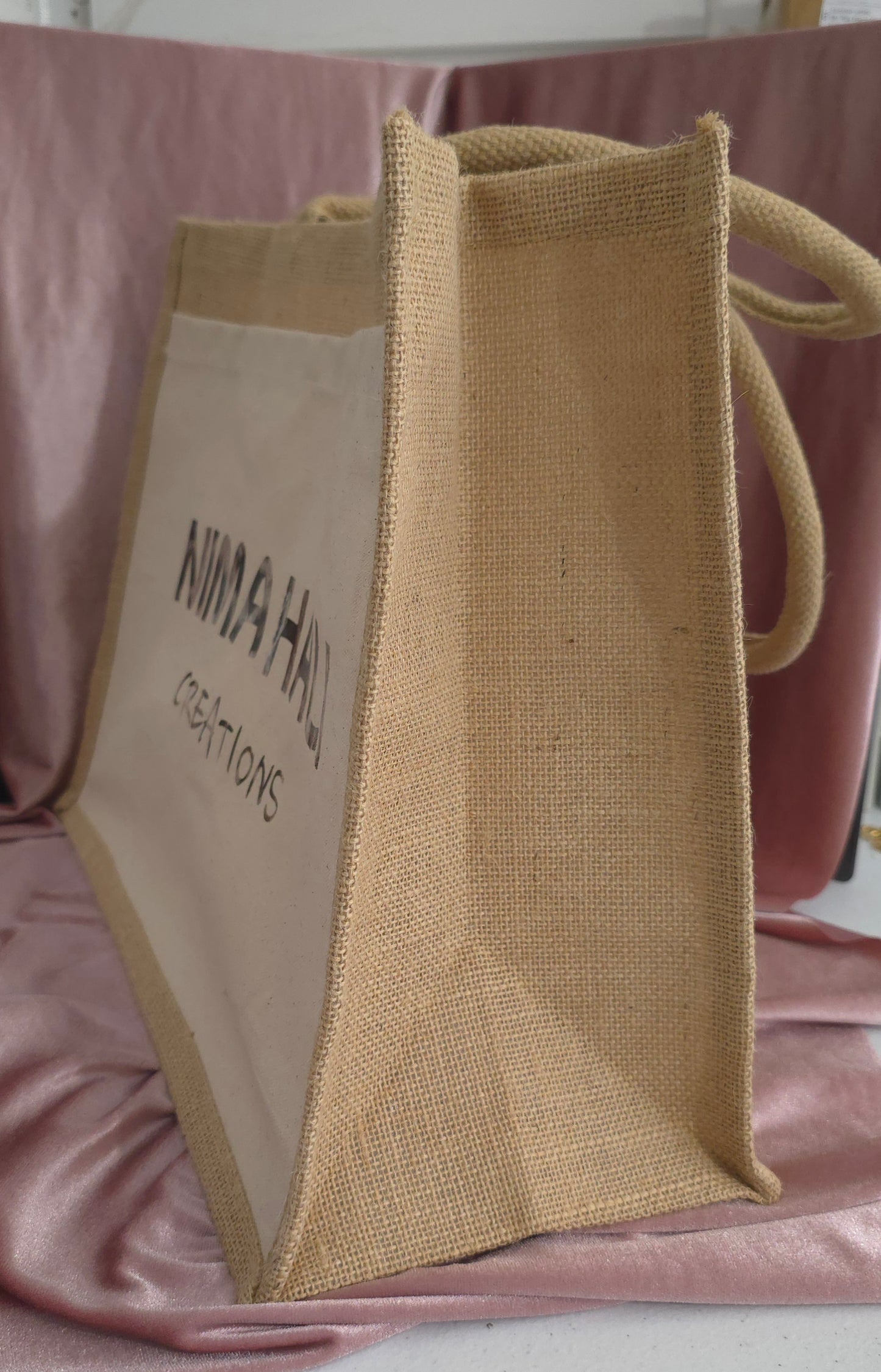 SAC EN JUTE PERSONALISABLE