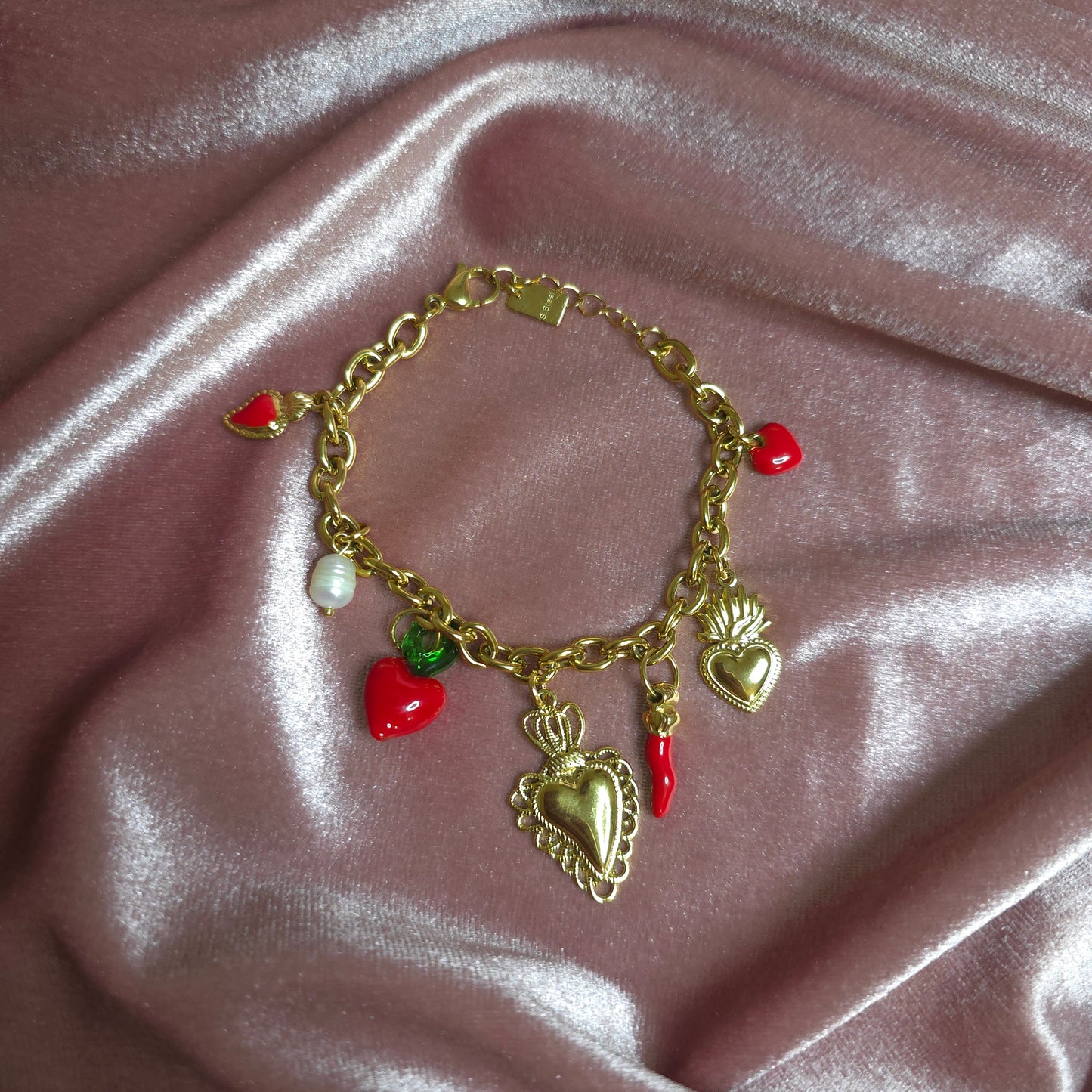 BRACELET COEUR ROUGE
