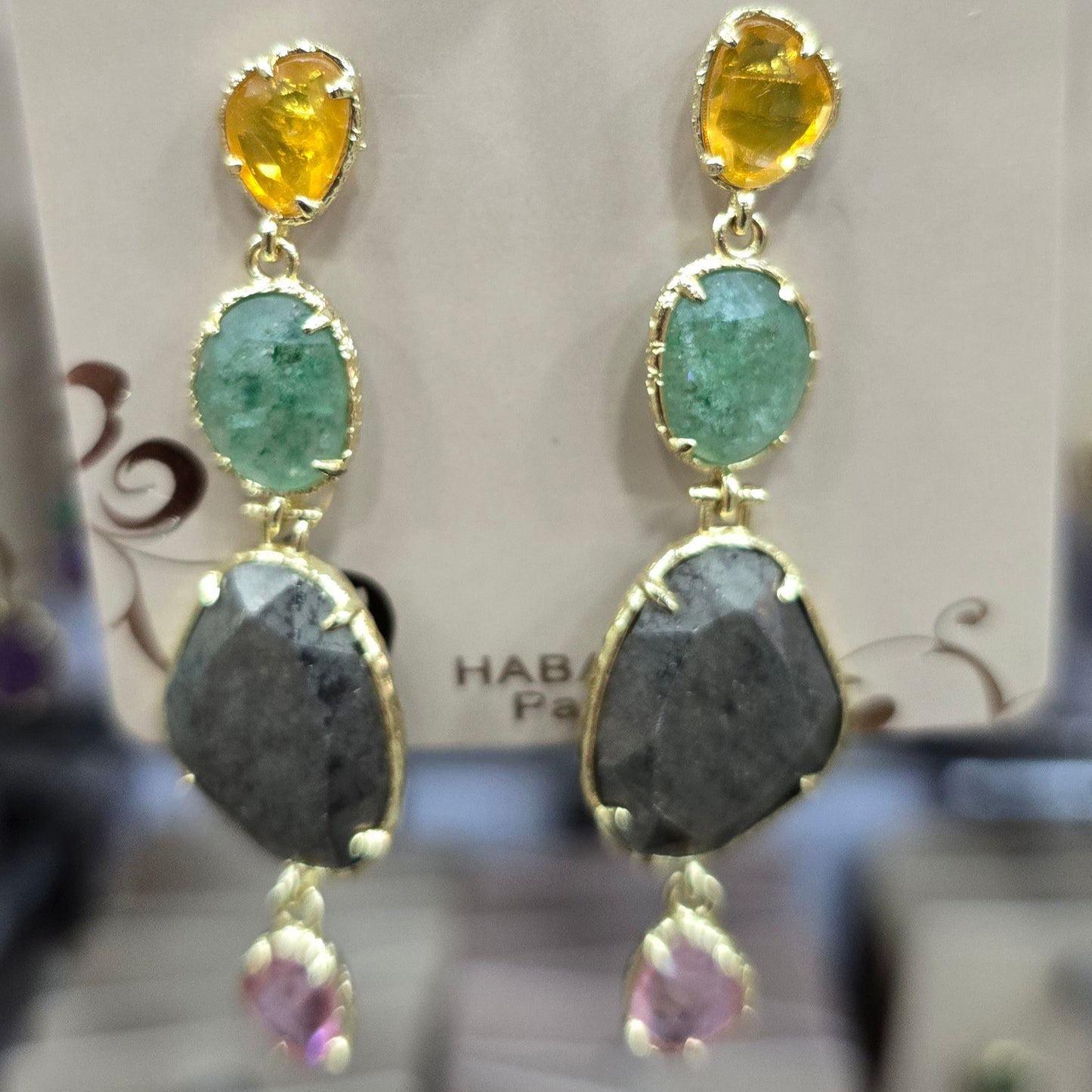 Boucle d'oreilles HABAHA Pierres Naturelles part 1