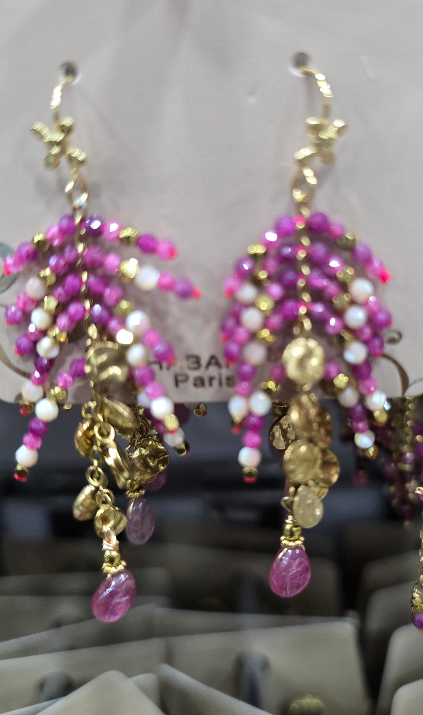 Boucles Oreilles HABAHA Pierres naturelles Part 3