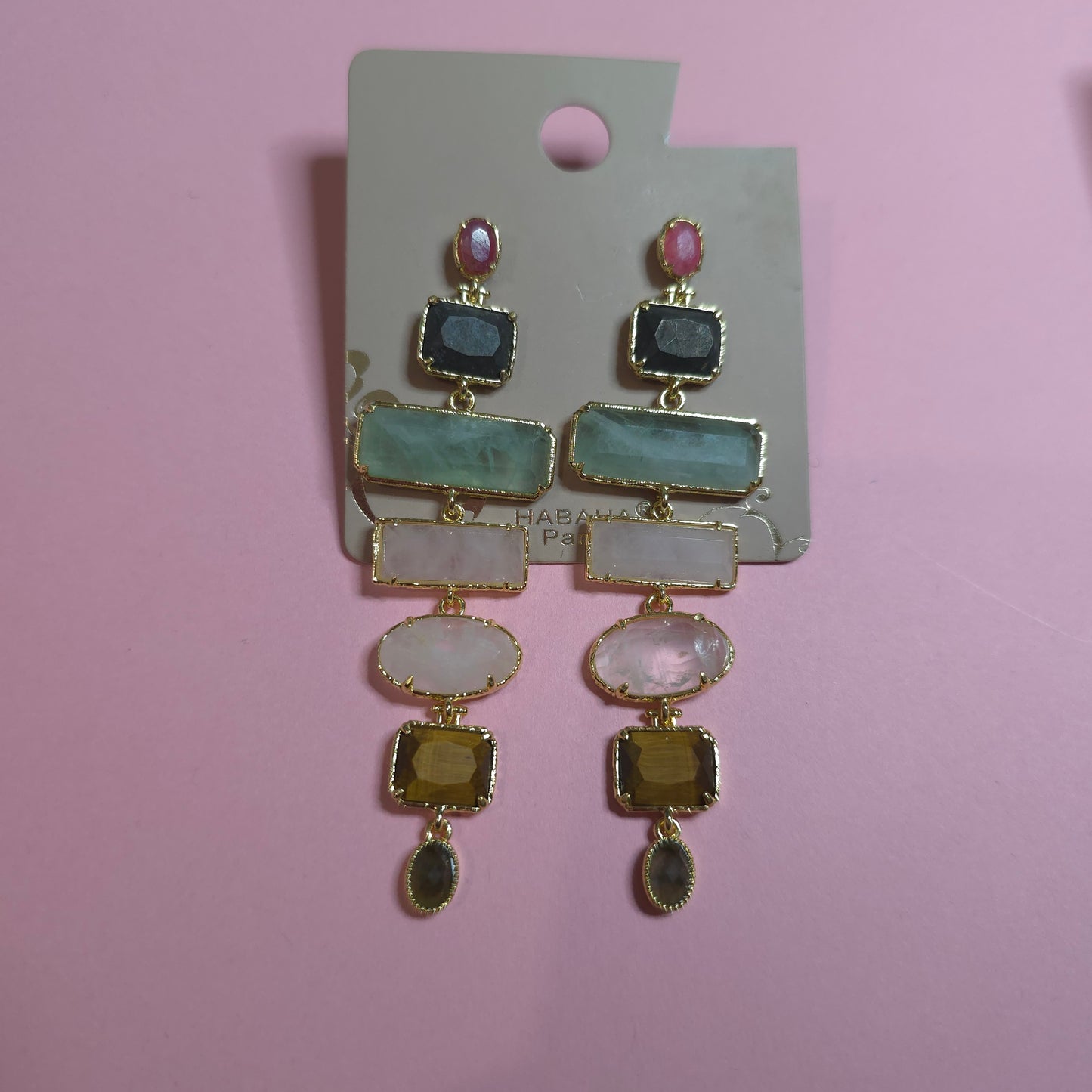 Boucle d'oreilles HABAHA Pierres Naturelles part 1