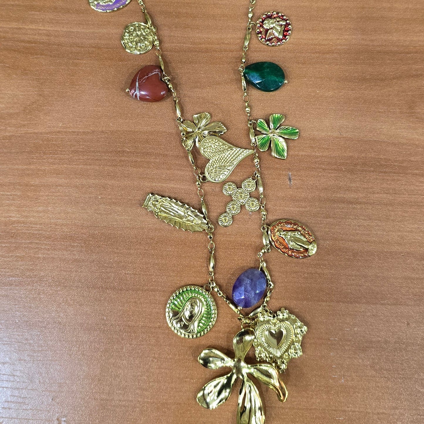 Sautoir et collier pierres naturelles