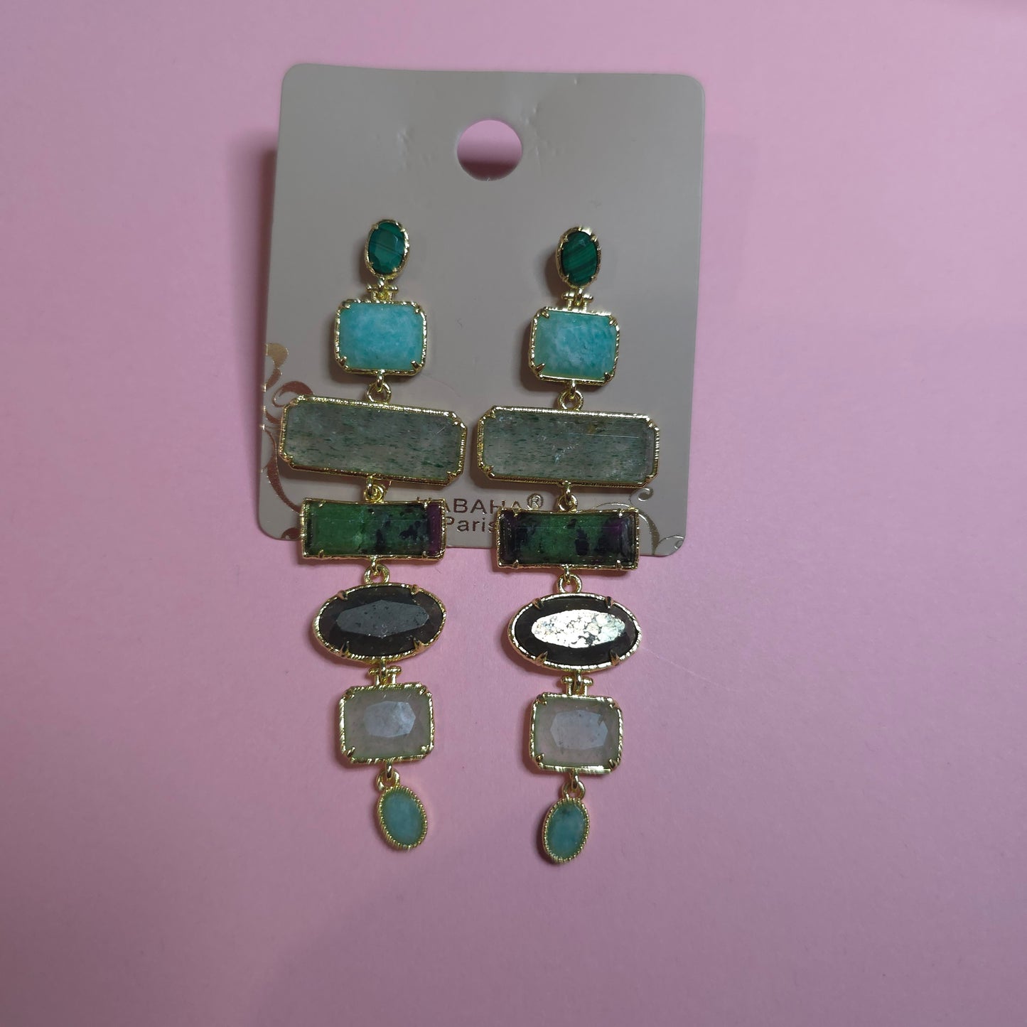 Boucle d'oreilles HABAHA Pierres Naturelles part 1