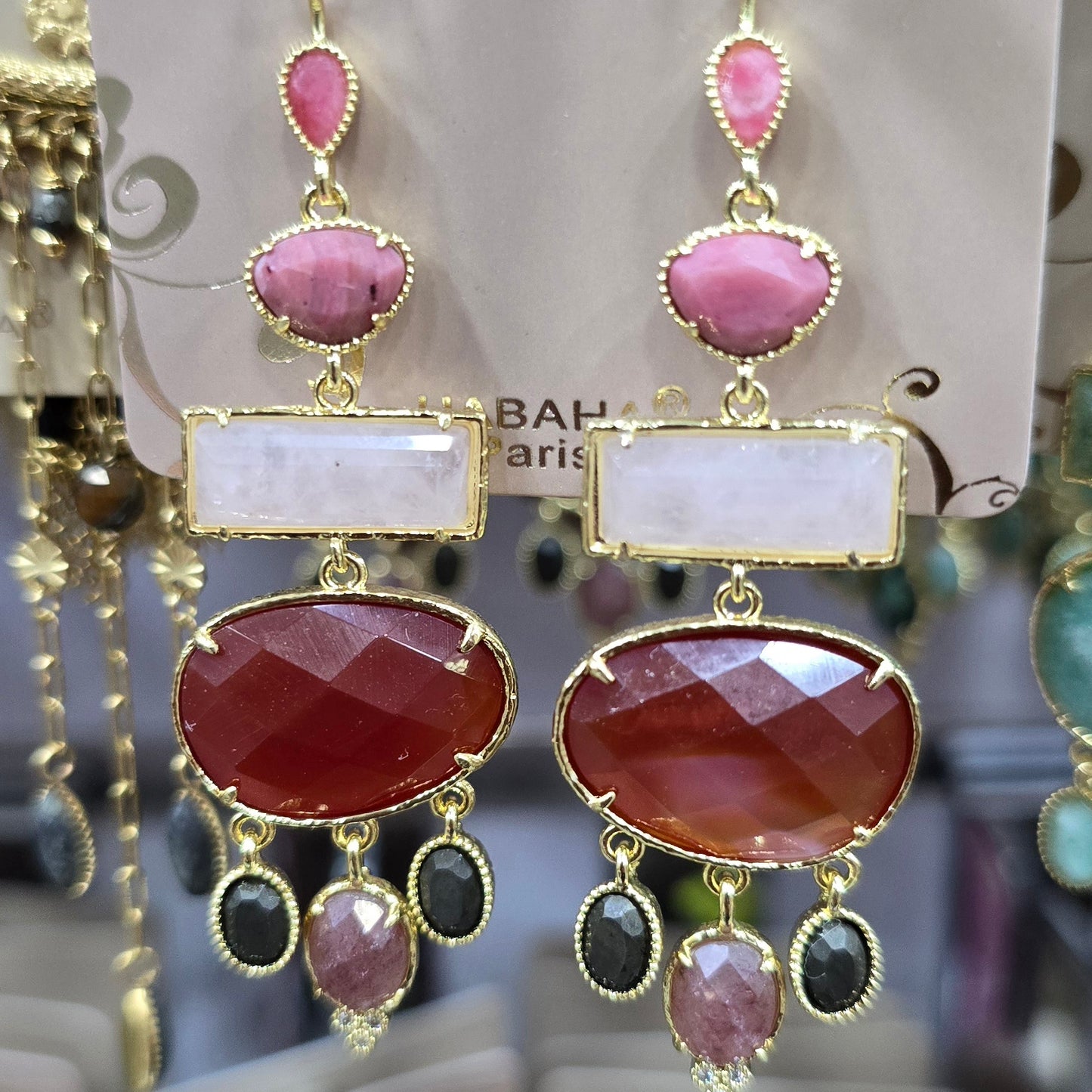 Boucle d'oreilles HABAHA Pierres Naturelles part 1