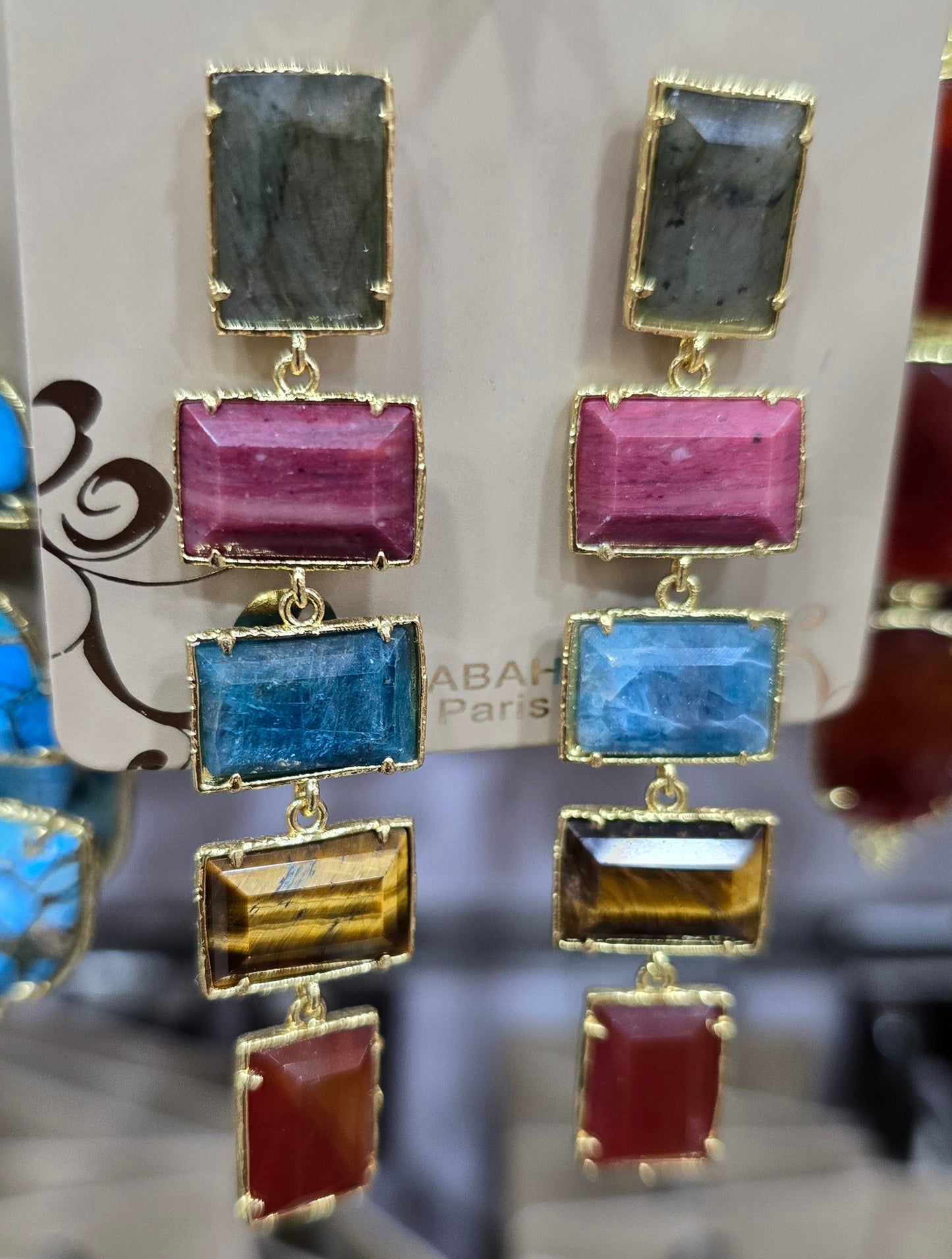 Boucle d'oreilles HABAHA Pierres Naturelles part 1