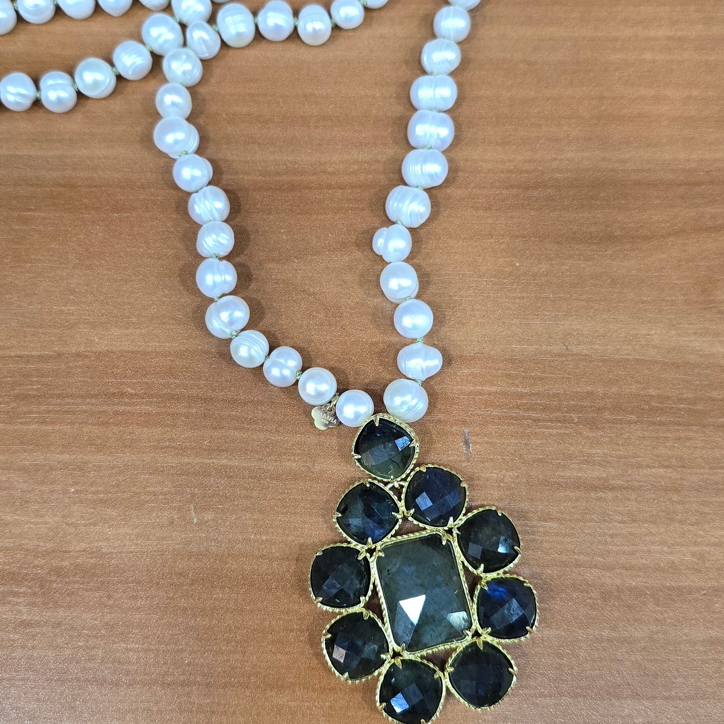 Sautoir et collier pierres naturelles