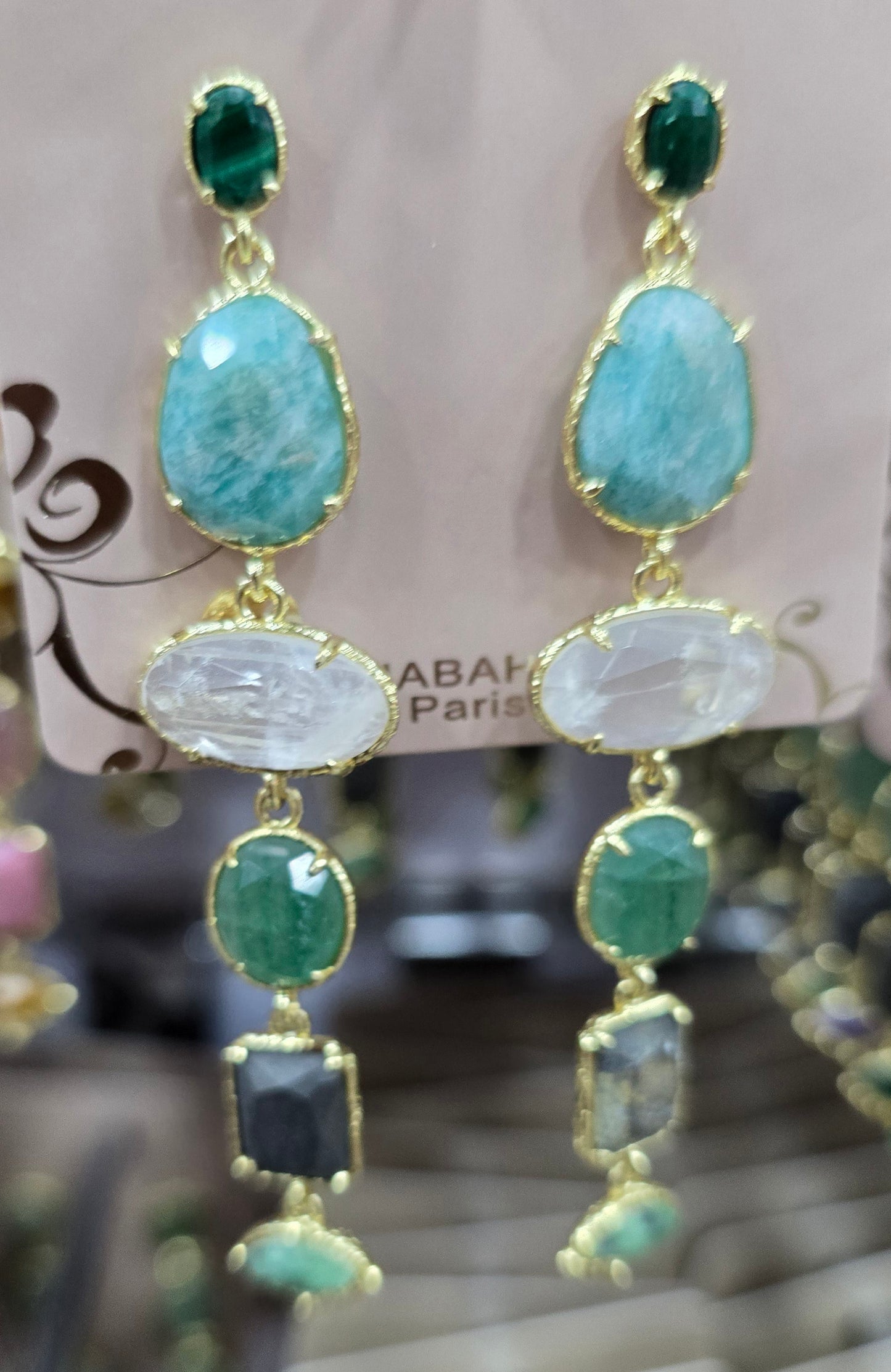 Boucle d'oreilles HABAHA Pierres Naturelles part 1