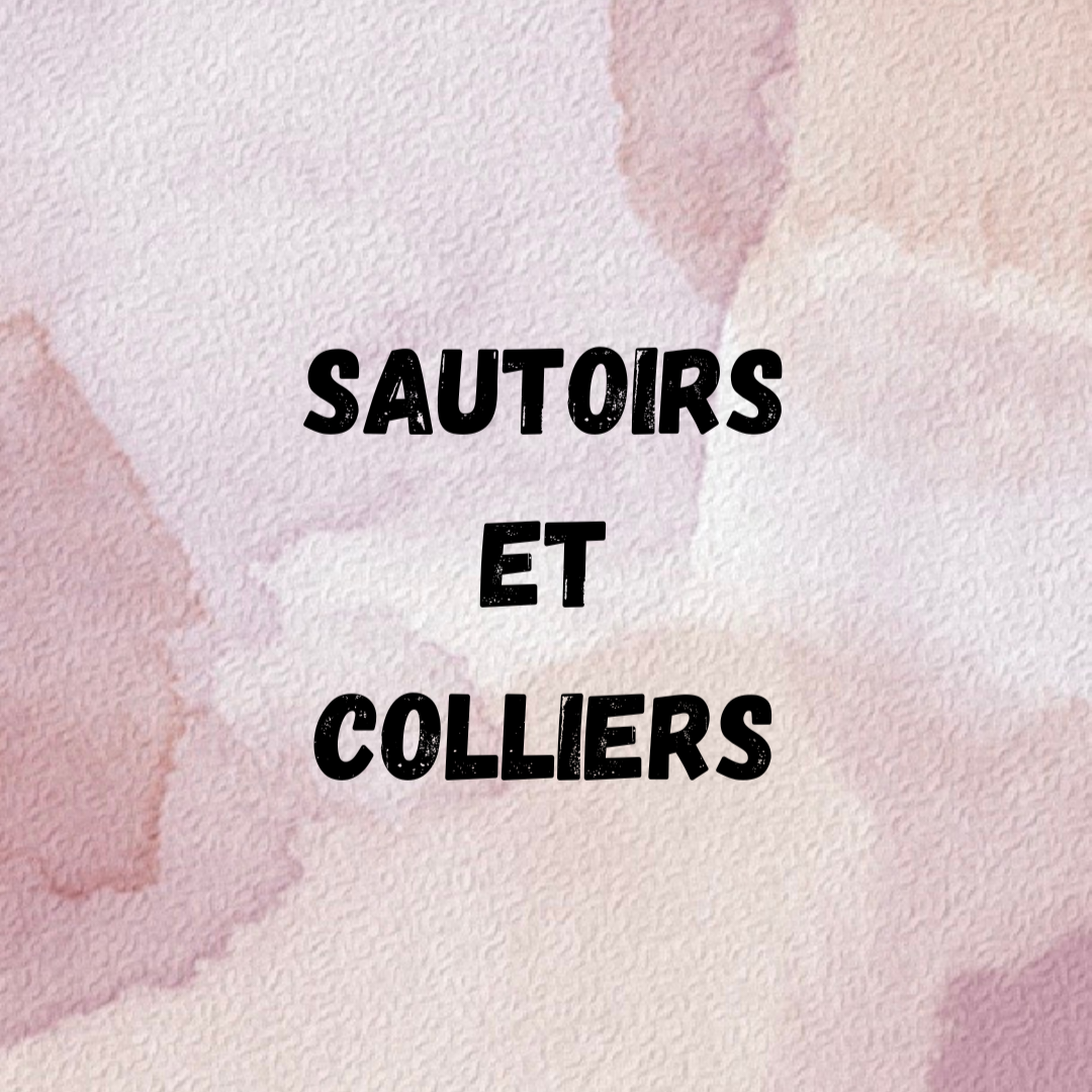 Sautoir et collier pierres naturelles