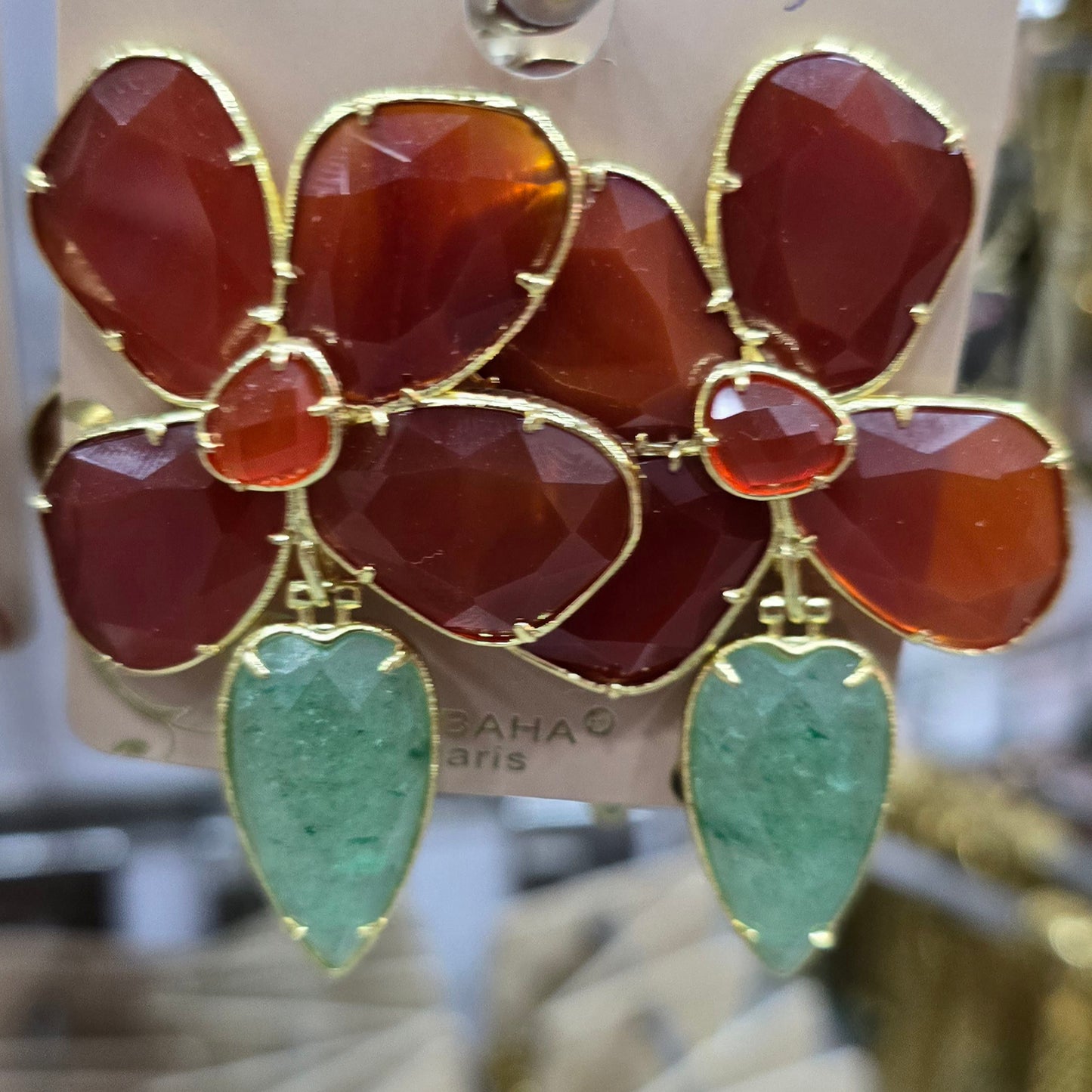 Boucle d'oreilles HABAHA Pierres Naturelles part 1