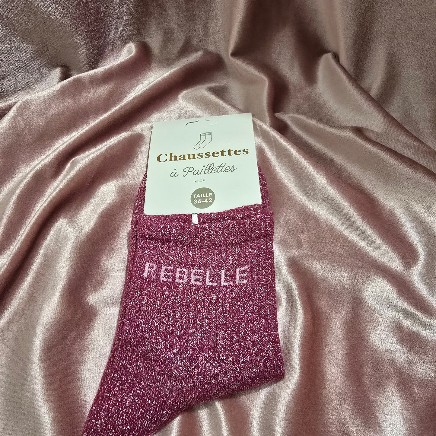 Chaussettes a paillettes