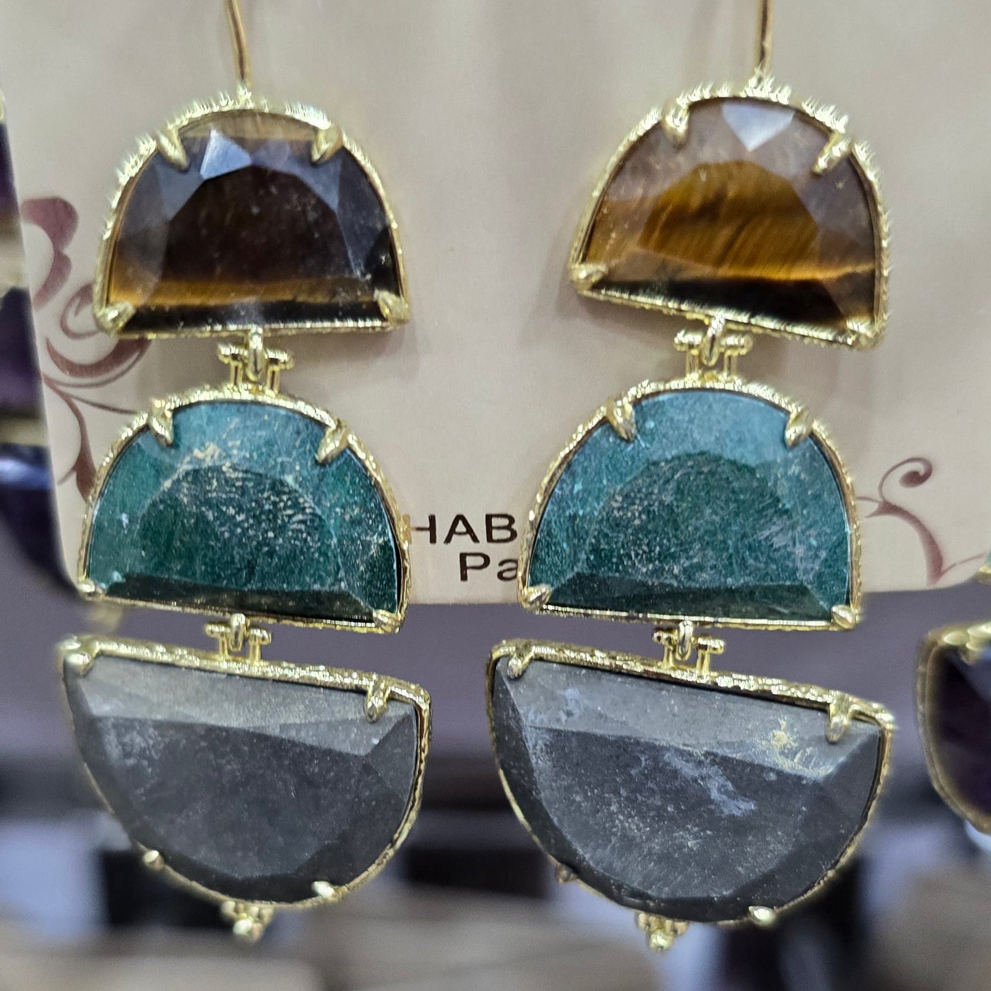 Boucle d'oreilles HABAHA Pierres Naturelles part 1