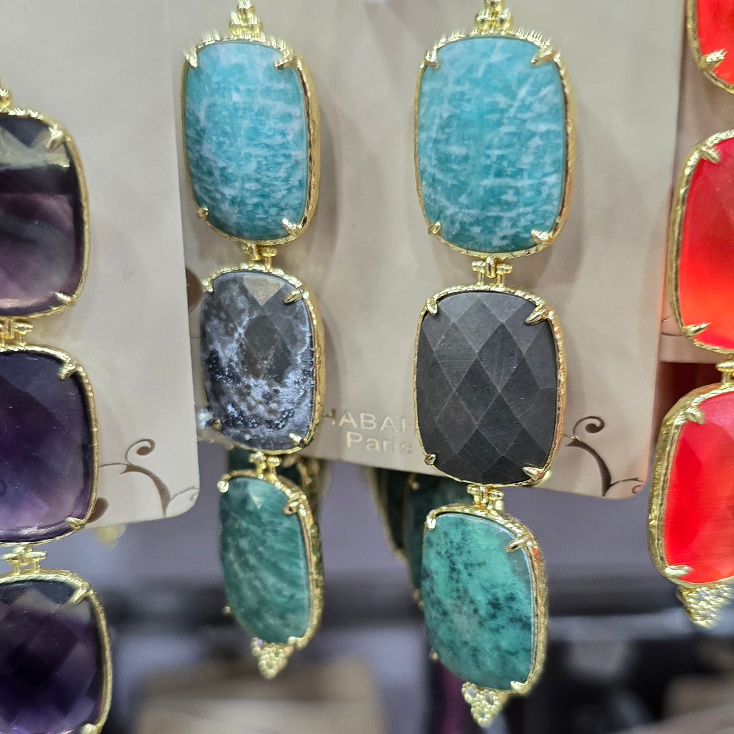 Boucle d'oreilles HABAHA Pierres Naturelles part 1