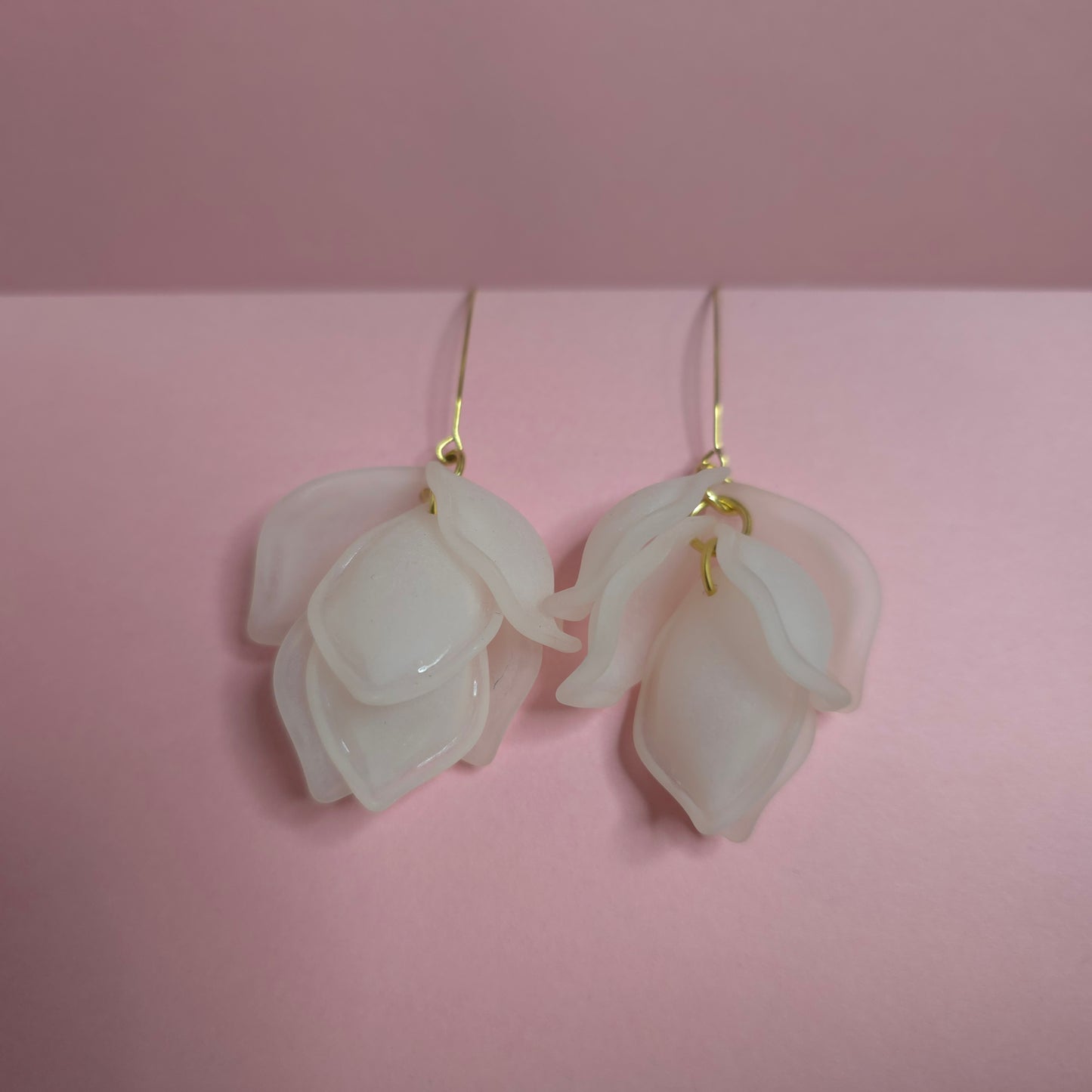 Boucles d'oreilles pétales de rose