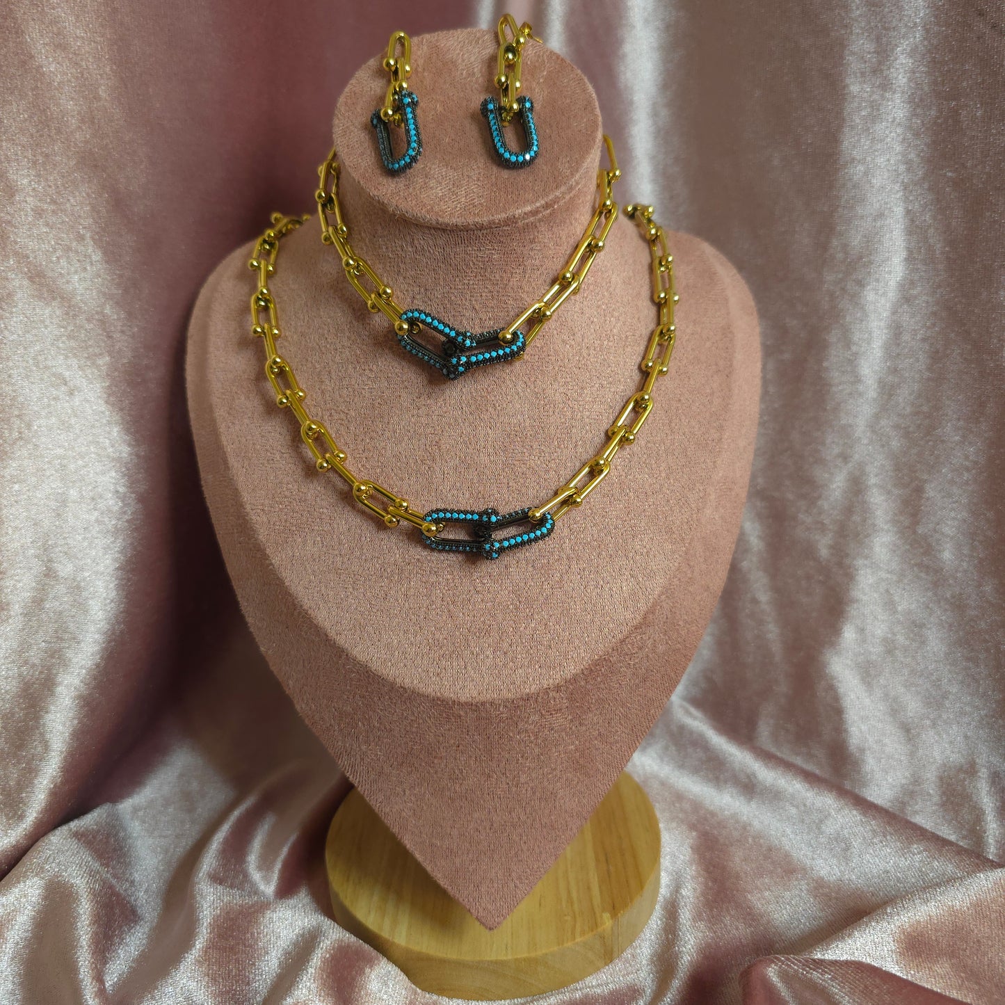 Parure BICOLORS bleu