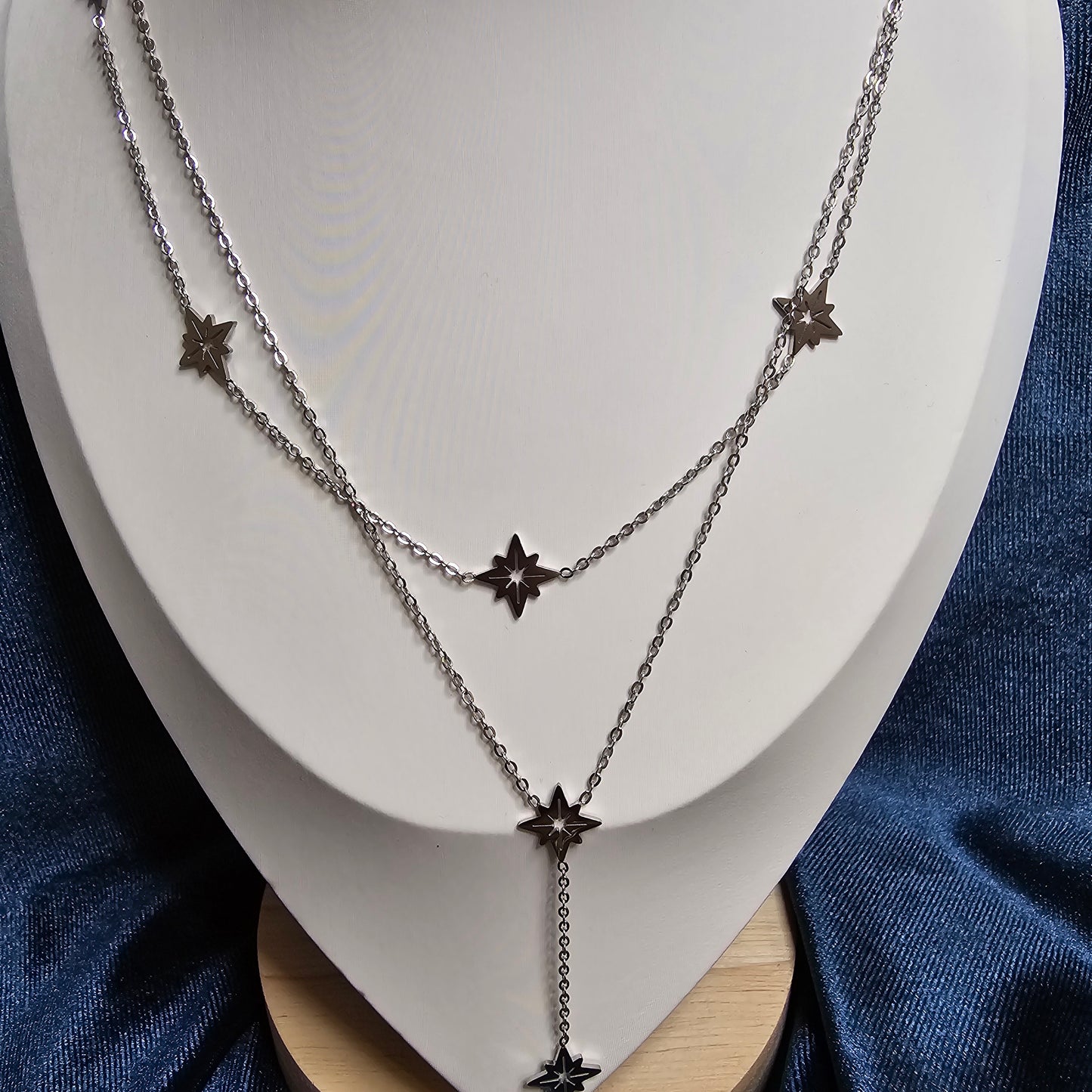 COLLIER Y ETOILÉ (Argenté)
