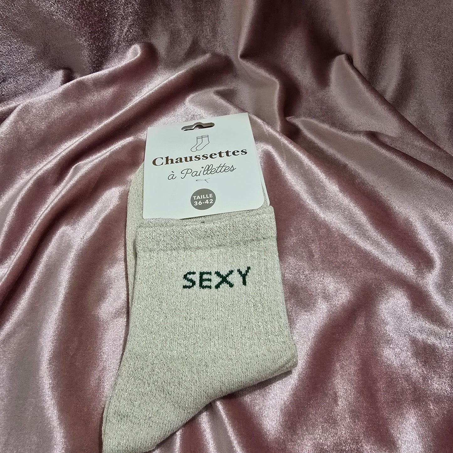Chaussettes a paillettes
