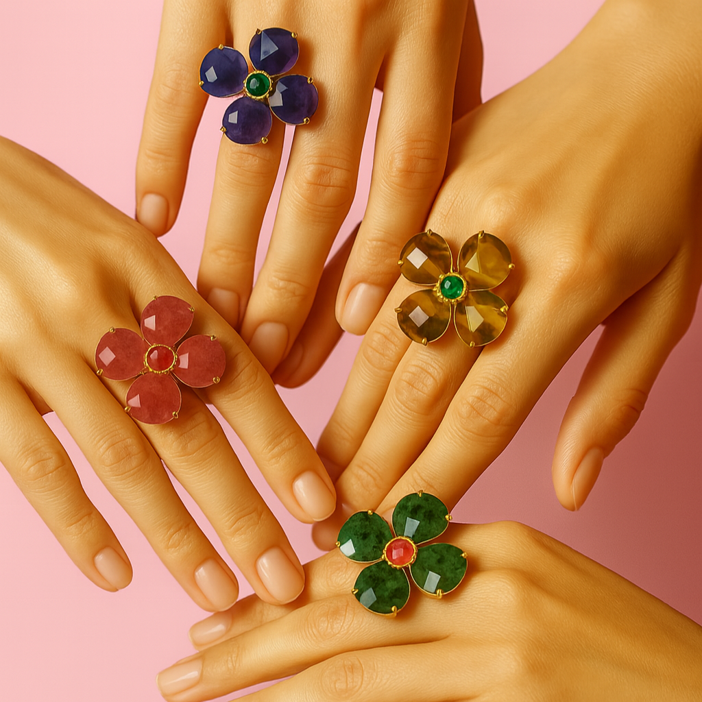 Bague en pierres naturelles