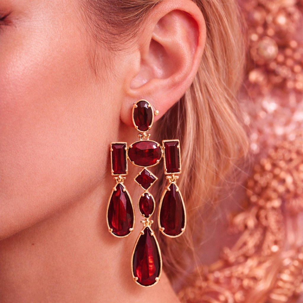 Boucles d'oreilles en pierres naturelles