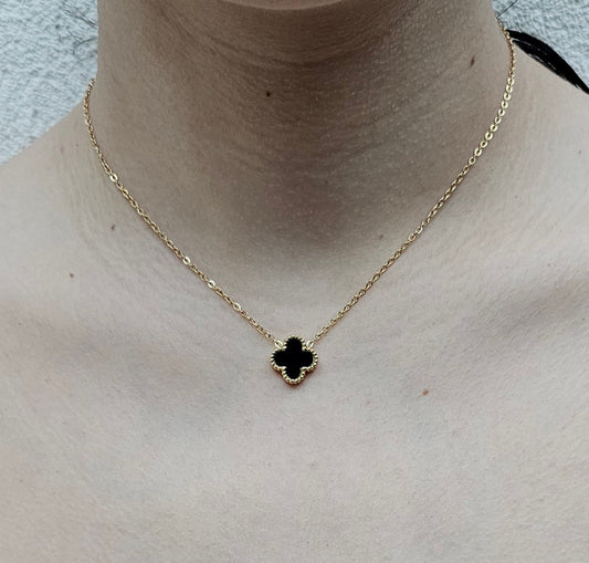 COLLIER FLORA NOIR