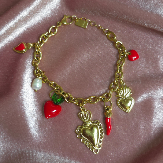 BRACELET COEUR ROUGE