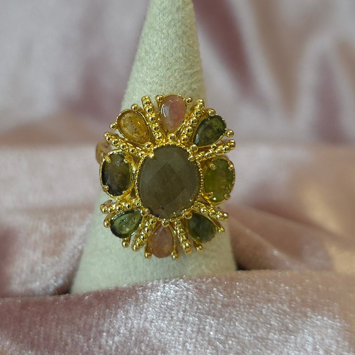 Bague Habaha Tourmaline — bague dorée femme | Habaha Paris