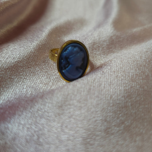 Bague Camée bleu