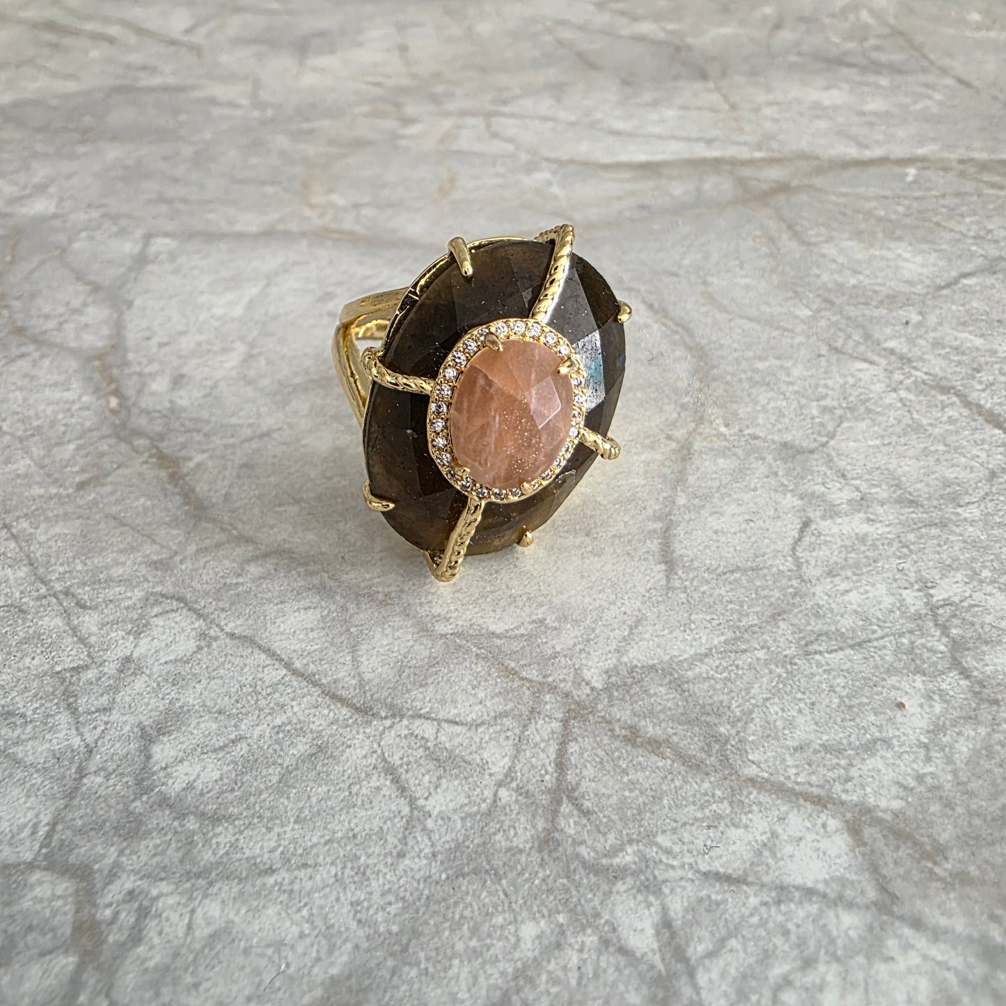 Bague Habaha Paris duo 2 pierres