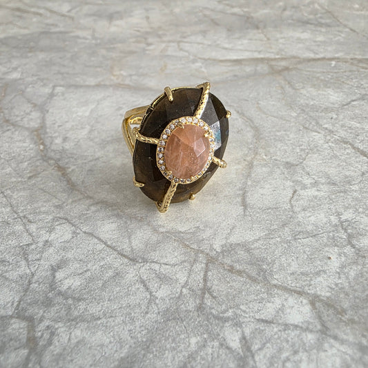 Bague Habaha Paris duo 2 pierres