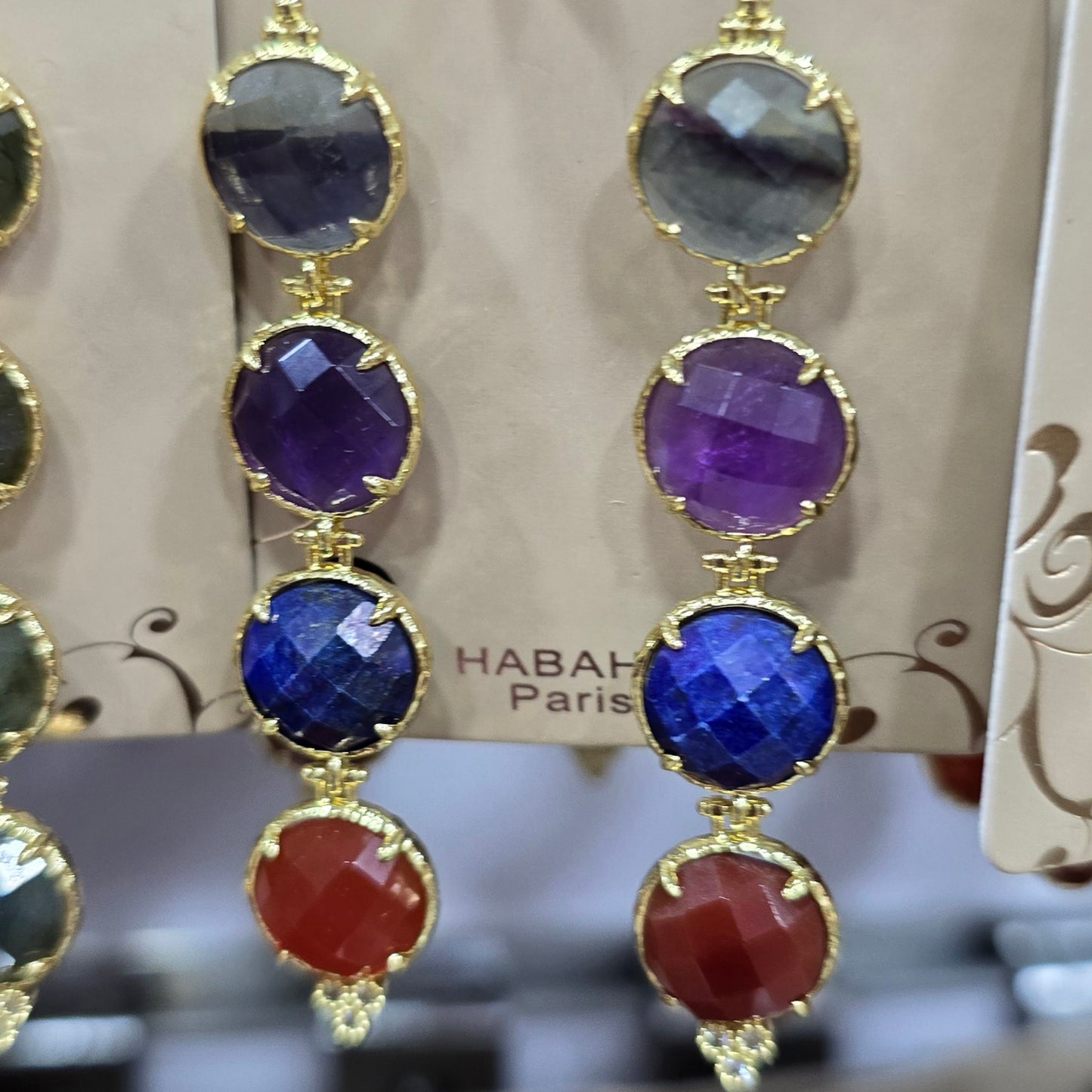 Boucle d'oreilles HABAHA Pierres naturelles part 2