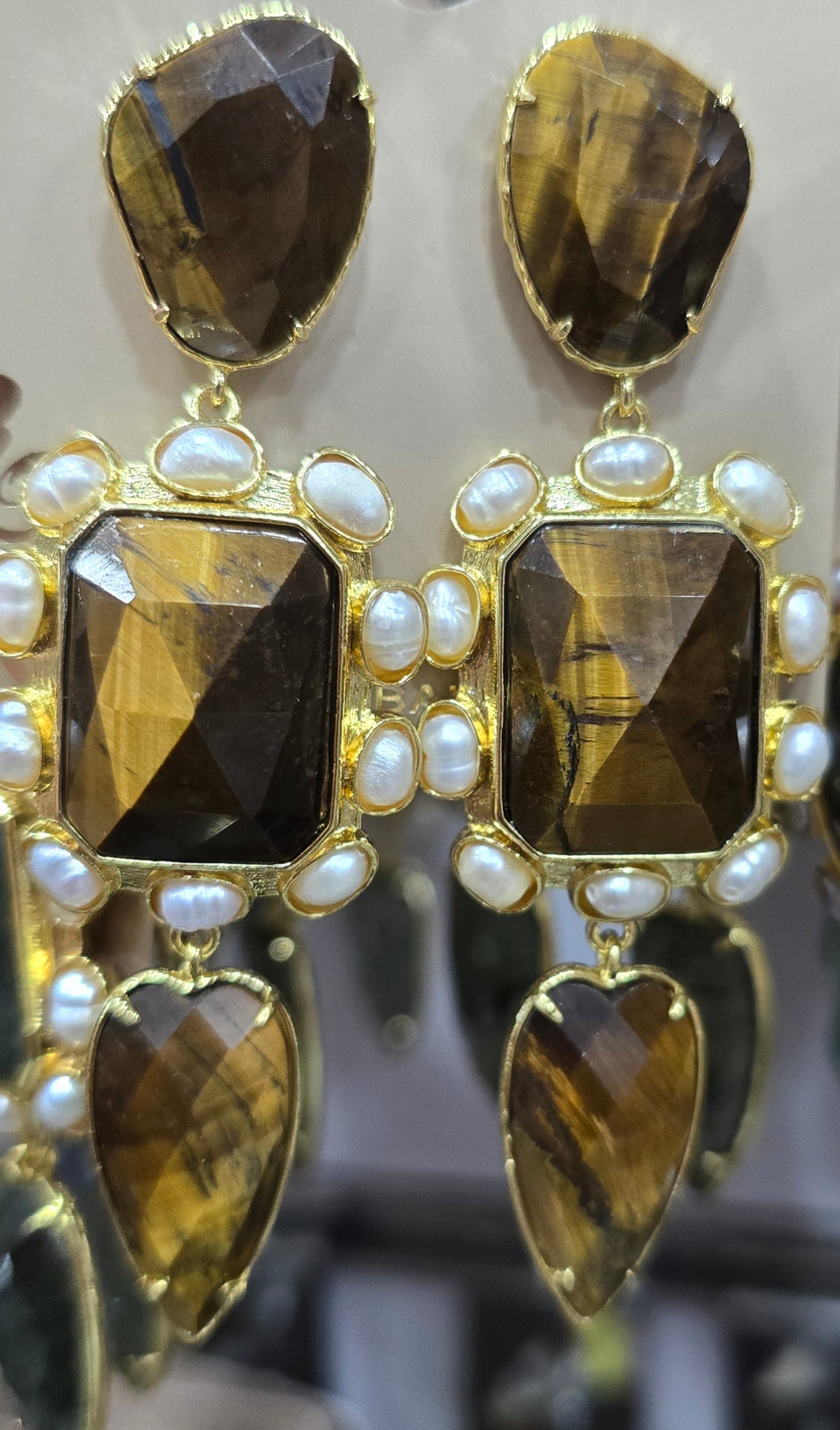 Boucles Oreilles HABAHA Pierres naturelles Part 3