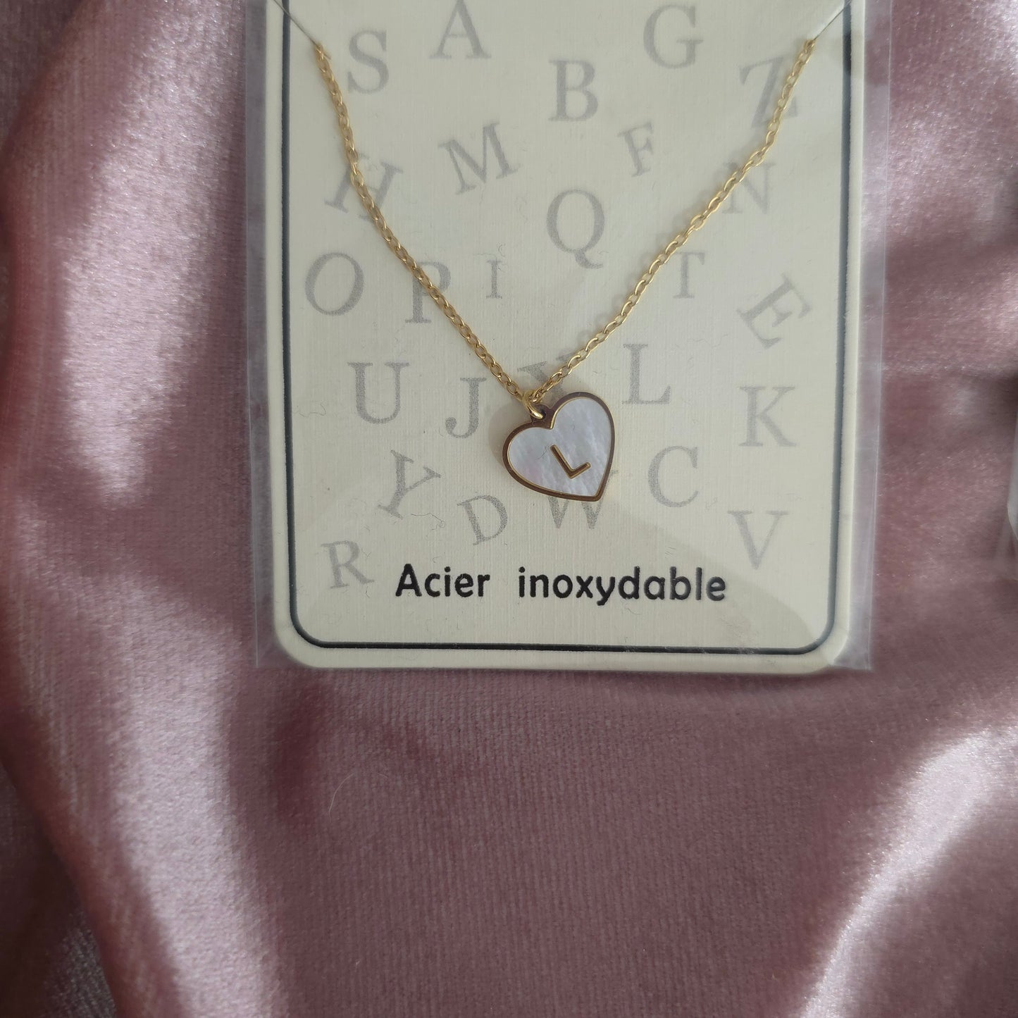 Lettre pendentif L, F, L