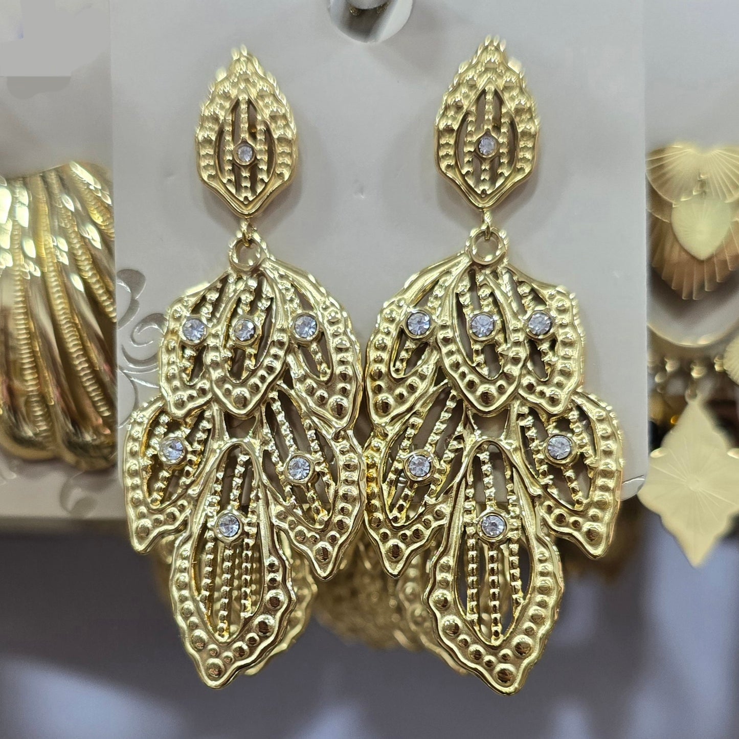 BOUCLES D'OREILLES HABAHA PARIS ACIER