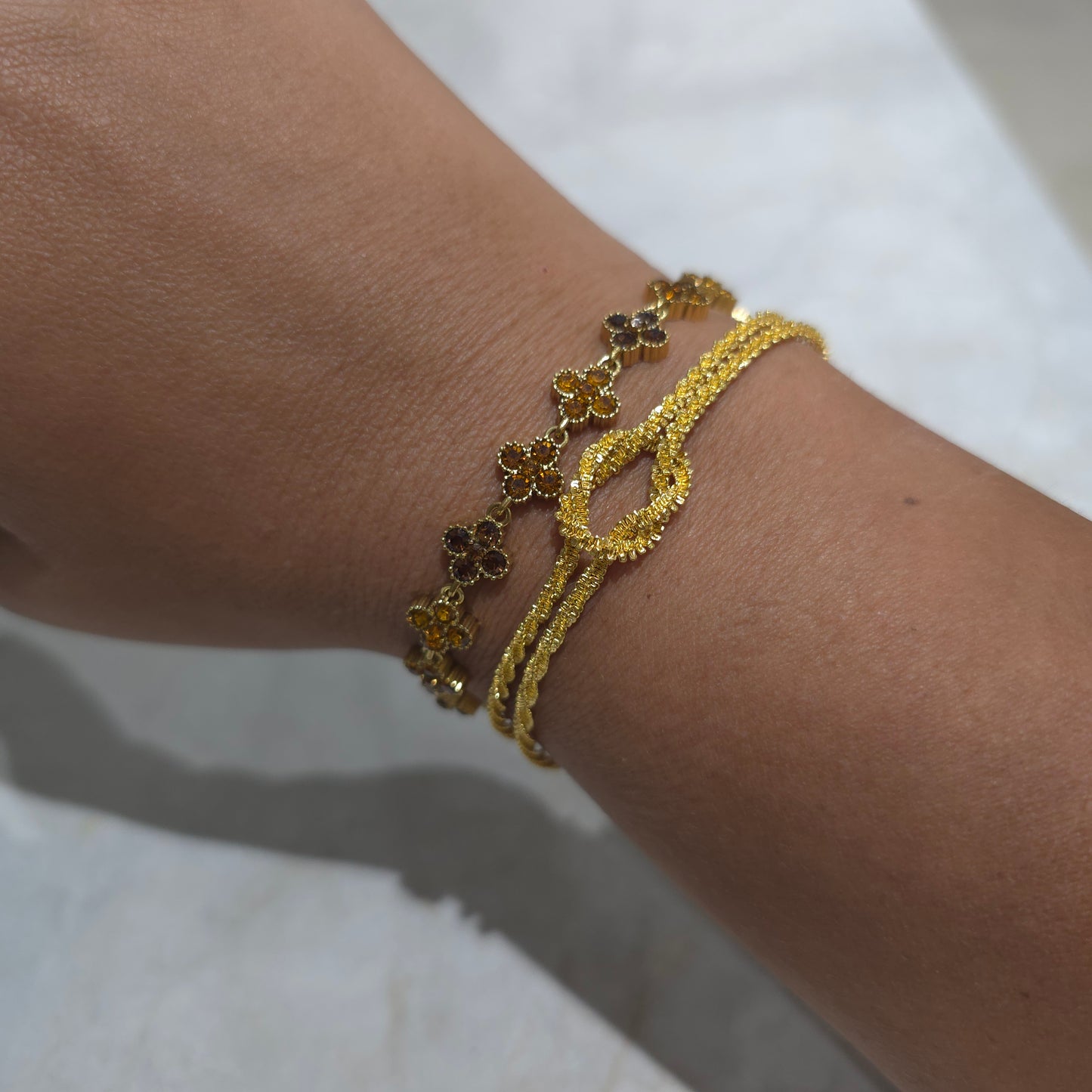 Bracelet princesse jaune