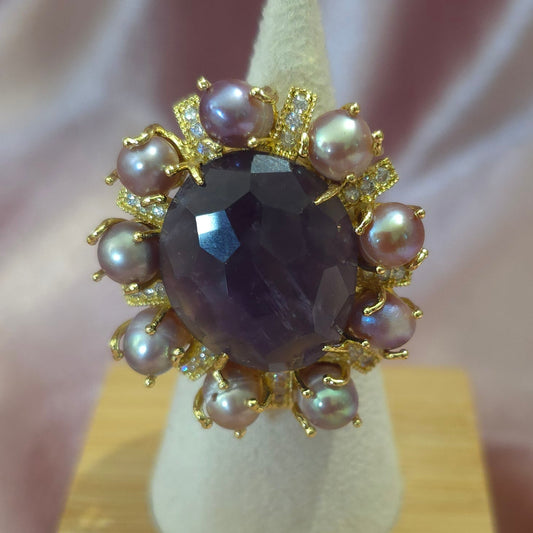 Bague versaille amethyste