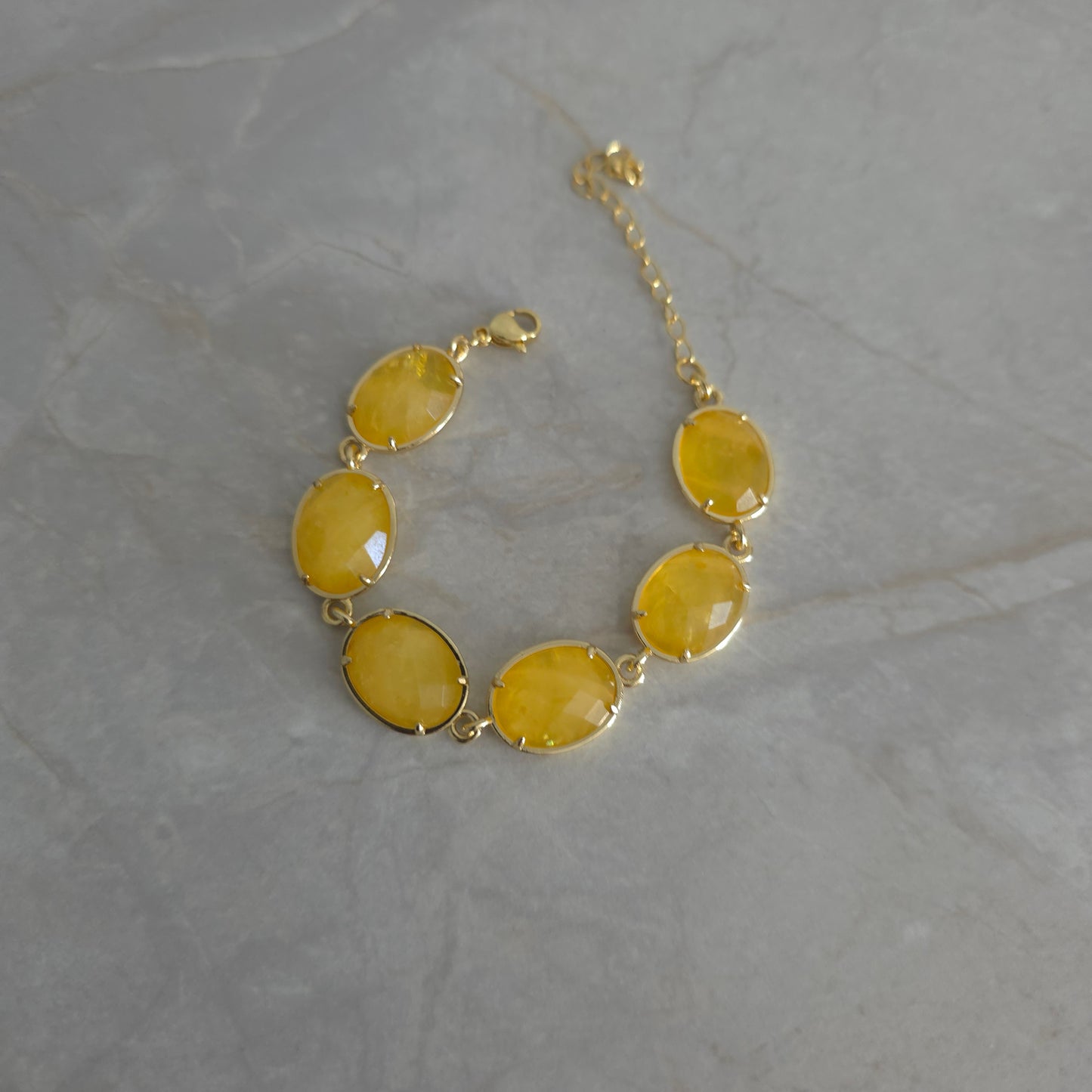 Bracelet agathe jaune
