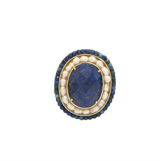 Bague ovale Lapis