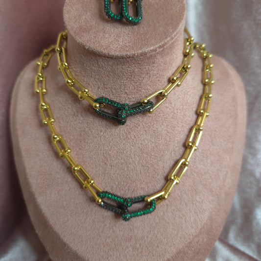 Parure BICOLORS vert