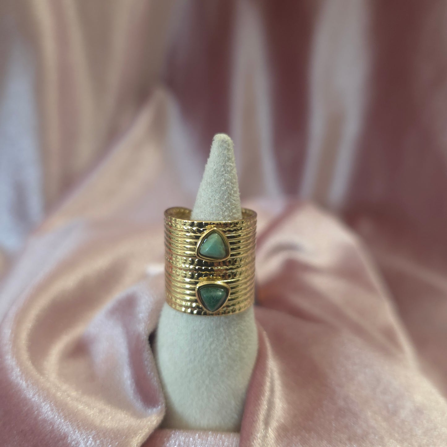 Bague inca vert