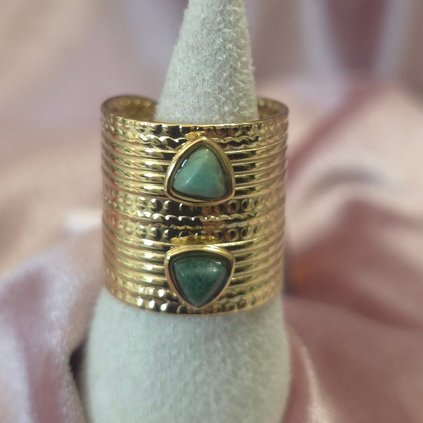 Bague inca vert