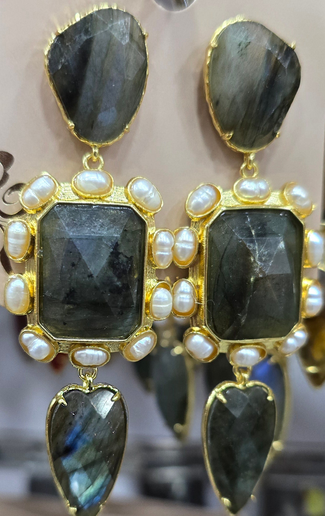 Boucles Oreilles HABAHA Pierres naturelles Part 3