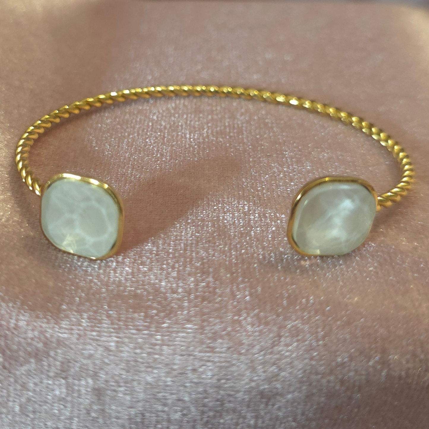 Bracelet cristal de verre blanc