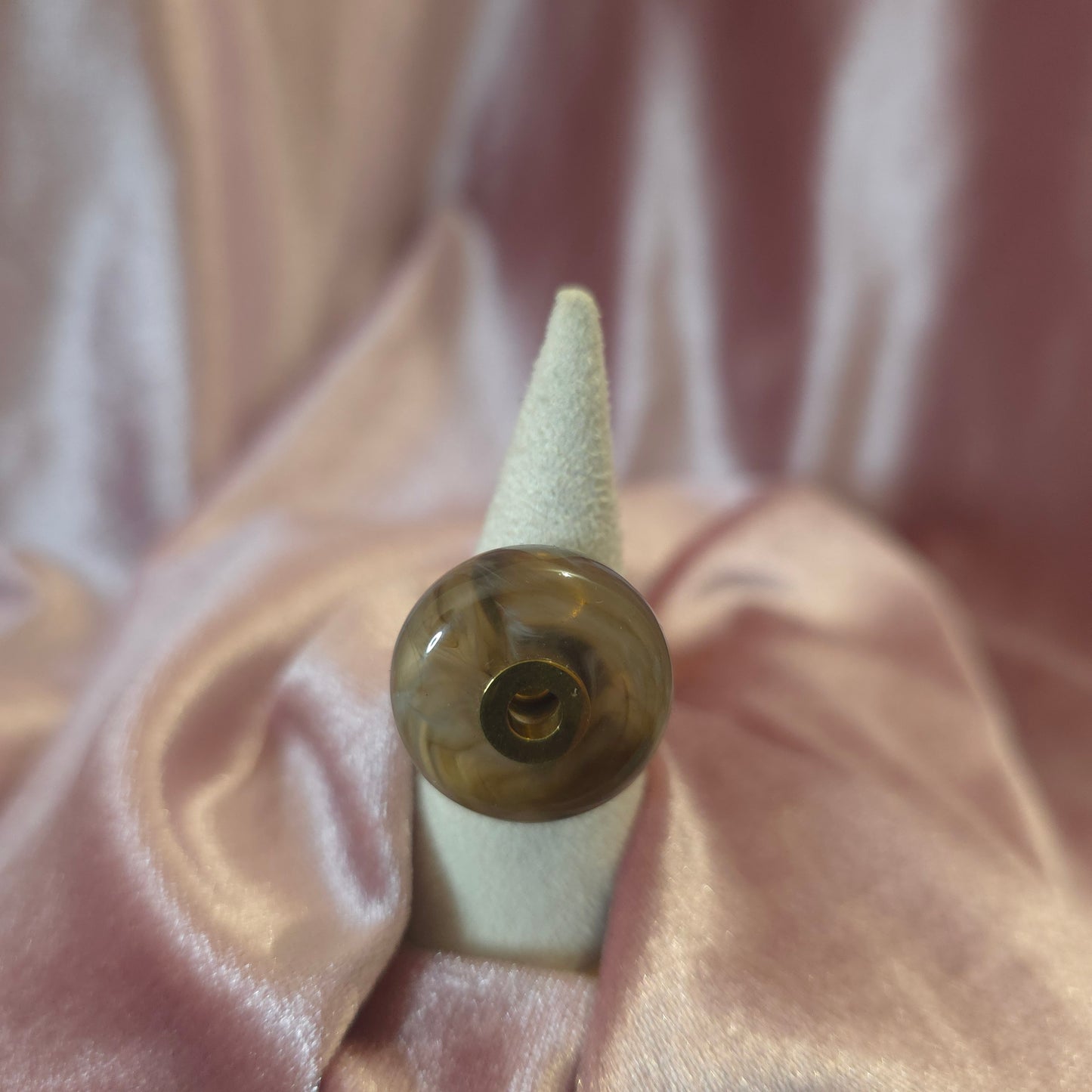 Bague donut marron
