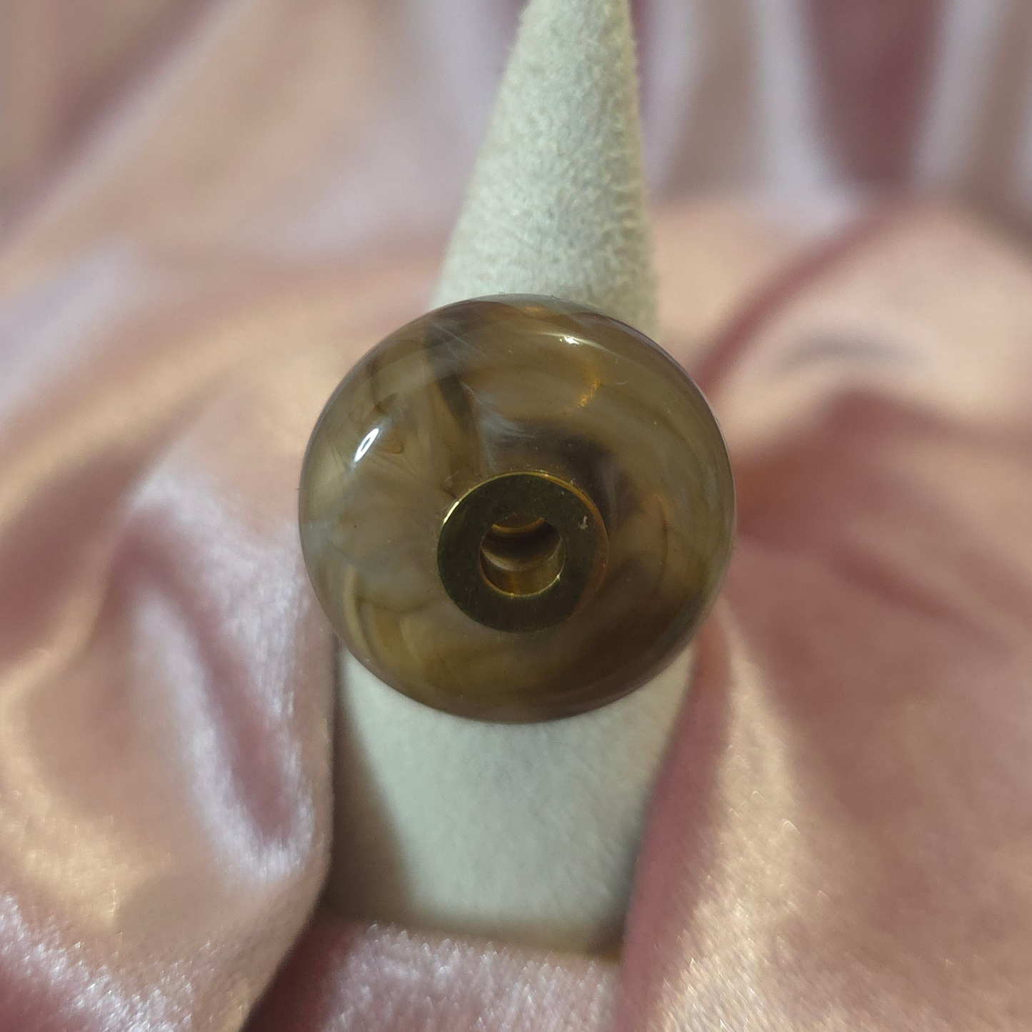 Bague donut marron