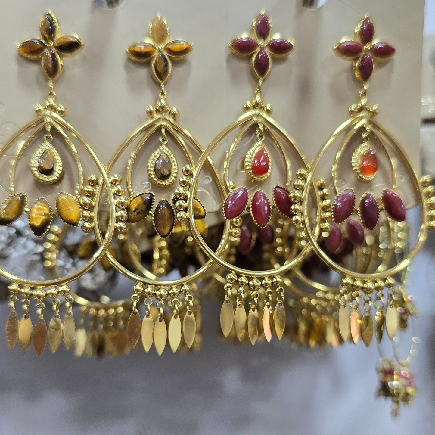 BOUCLES D'OREILLES HABAHA PARIS ACIER