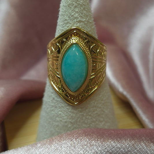 Bague pierre naturelle turquoise