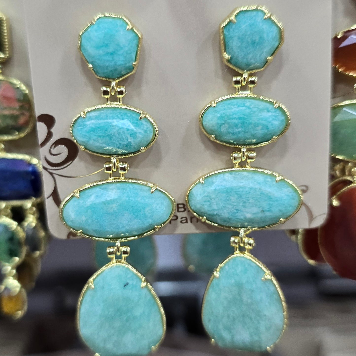 Boucle d'oreilles HABAHA Pierres naturelles part 2