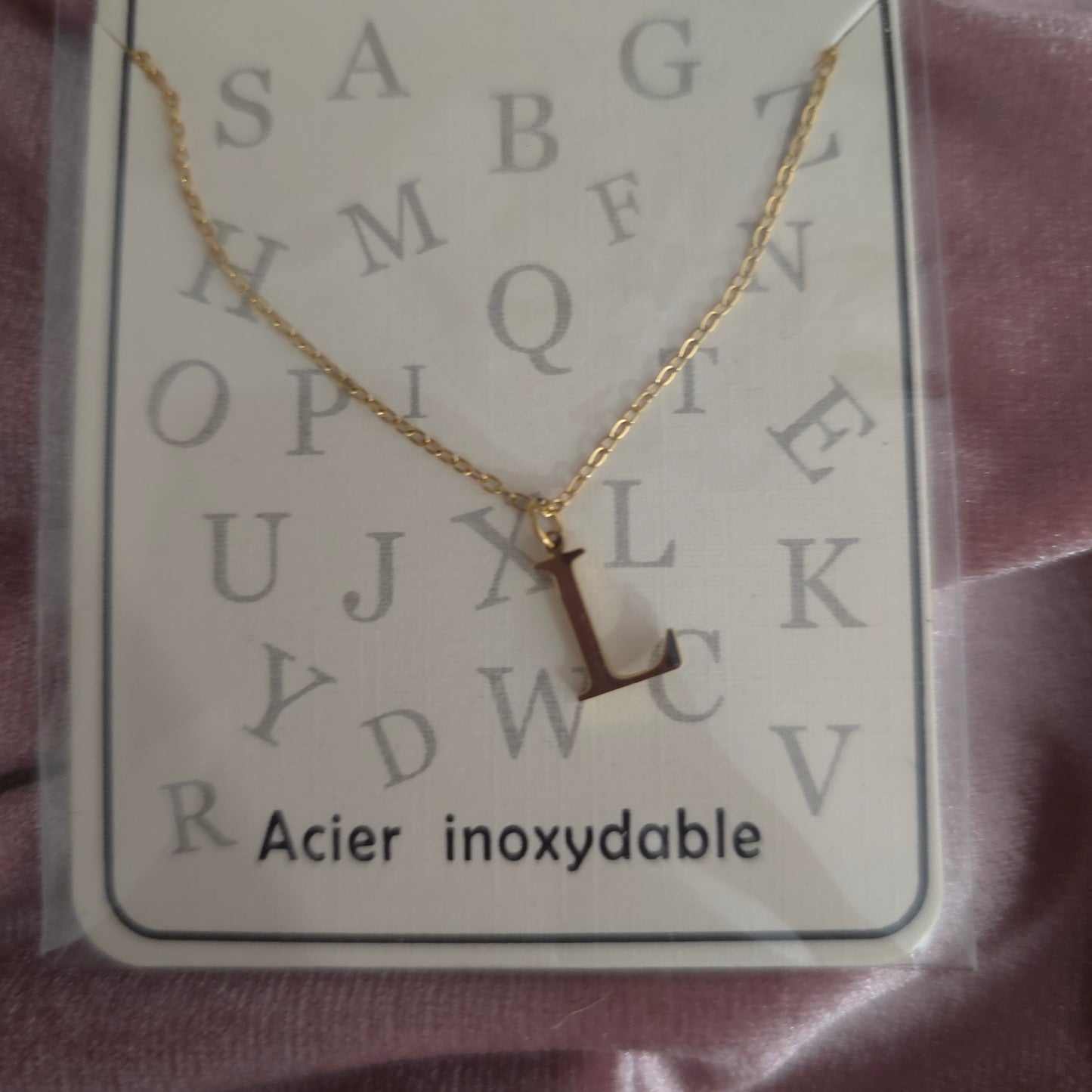 Lettre pendentif L, F, L