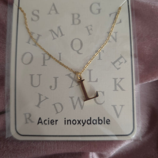 Lettre pendentif L, F, L
